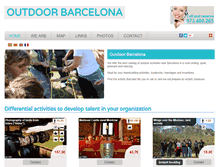 Tablet Screenshot of outdoorbarcelona.com